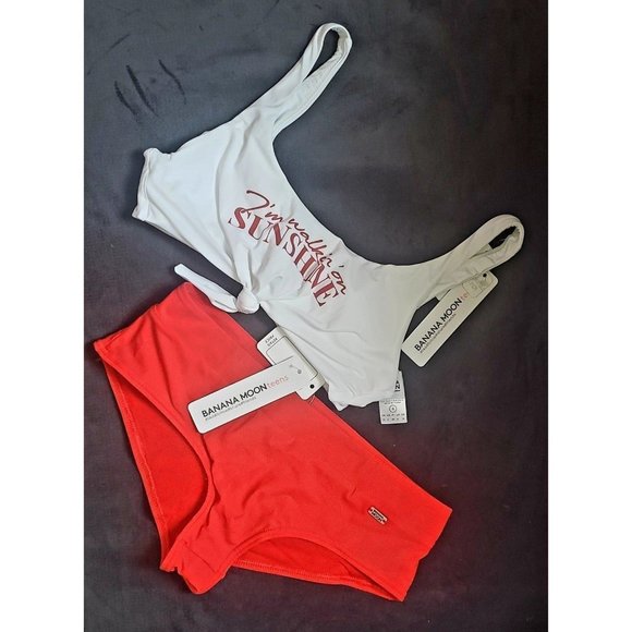 NWT Victorias Secret Banana Moon Knotted Tank and Hipster Bikini size S - Picture 5 of 8